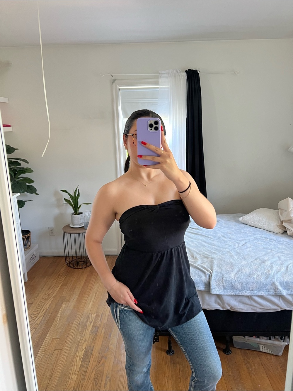No Boundaries Black Strapless Tube Top Dress